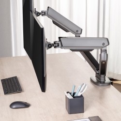 Uchwyt na dwa monitory gamingowy NanoRS RS166 | PartsPC.pl