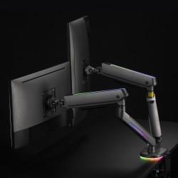 Uchwyt na dwa monitory gamingowy NanoRS RS166 | PartsPC.pl