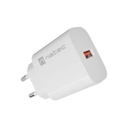 Ładowarka sieciowa Natec Ribera 1x USB-A 18W biała | PartsPC.pl