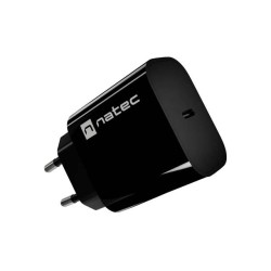 Ładowarka sieciowa Natec Ribera 1x USB-A 20W czarna | PartsPC.pl