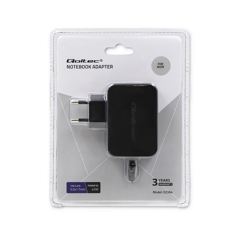 Zasilacz do Acer 45W | 19V | 2.37A | 5.5*1.7 | PartsPC.pl