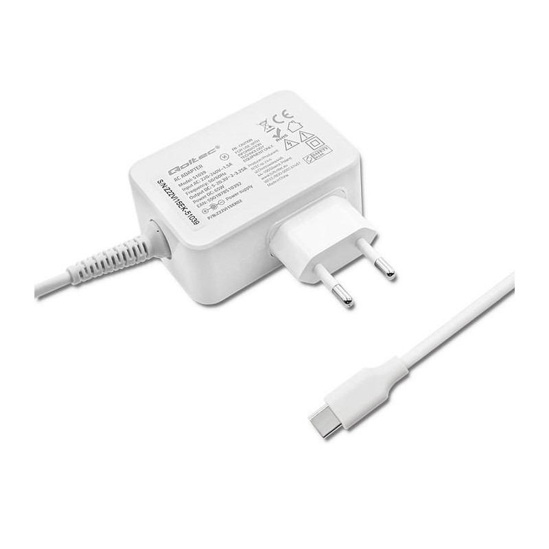 Zasilacz sieciowy 65W | 5-20.3V | 2-3.25A | USB typ C | PD |… | PartsPC.pl