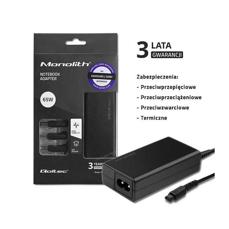 Zasilacz specjalizowany do Samsung | Sony 65W | 3 wtyczki | … | PartsPC.pl