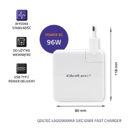 Ładowarka sieciowa FAST 96W | 5-20V | 3-4.7A | USB C PD | Bi… | PartsPC.pl