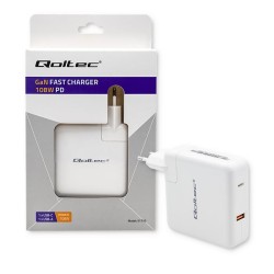 Ładowarka GaN FAST 108W | 5-20V | 3-4.7A | USB C | Biała | PartsPC.pl