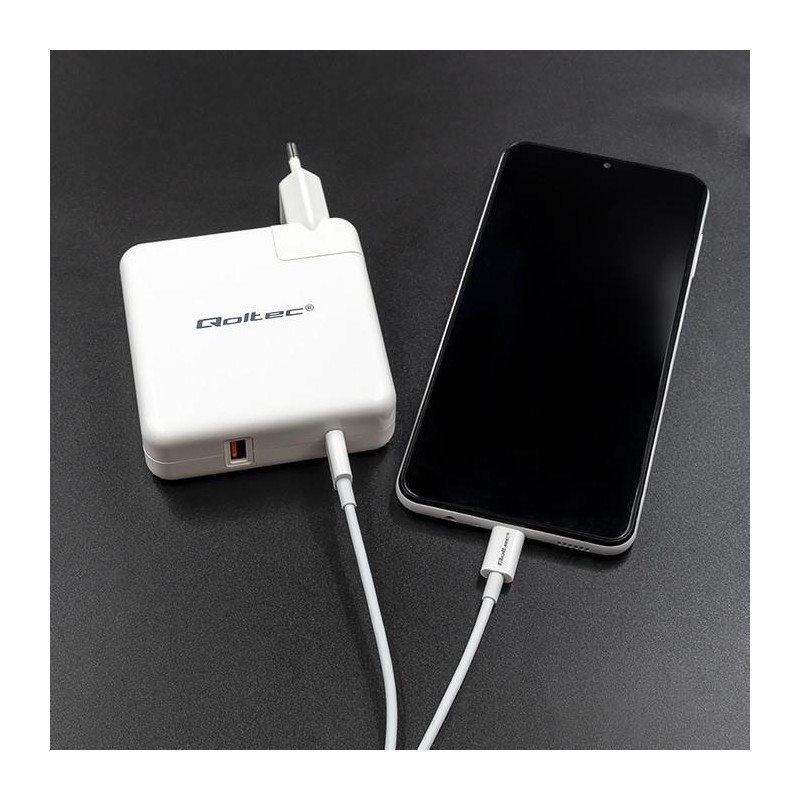 Ładowarka GaN FAST 108W | 5-20V | 3-4.7A | USB C | Biała | PartsPC.pl