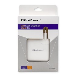 Ładowarka GaN FAST 108W | 5-20V | 3-4.7A | USB C | Biała | PartsPC.pl
