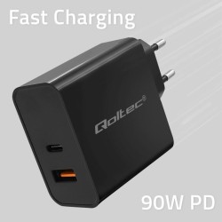 Ładowarka Super Quick PD | 1xUSB-C | 1xUSB | 90W | 5-20V | 2… | PartsPC.pl