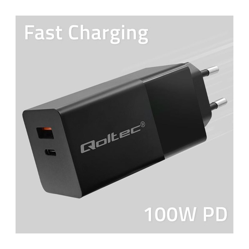 Ładowarka GaN Power Pro | 1xUSB-C | 1xUSB | 100W | 5-20V | 1… | PartsPC.pl