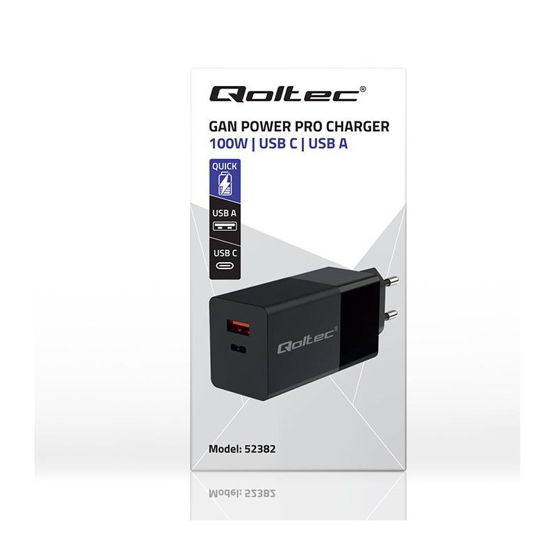 Ładowarka GaN Power Pro | 1xUSB-C | 1xUSB | 100W | 5-20V | 1… | PartsPC.pl