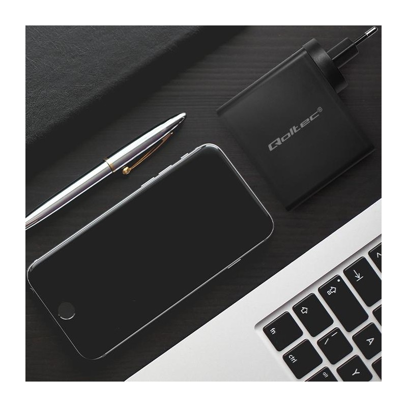 Ładowarka GaN Power Pro | 2xUSB-C | 2xUSB | 130W | 5-20V | 1… | PartsPC.pl