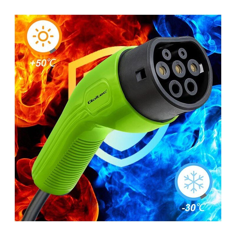 Kabel EV Qoltec do ładowania samochodu | 400V | 11kW | 16A |… | PartsPC.pl