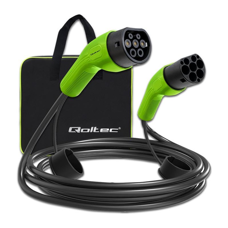 Kabel EV Qoltec do ładowania samochodu | 400V | 11kW | 16A |… | PartsPC.pl