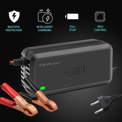 Ładowarka inteligentna Qoltec mikroprocesorowa 12V | 5A | Pr… | PartsPC.pl