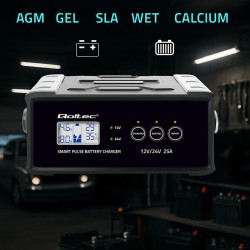 Ładowarka inteligentna Qoltec mikroprocesorowa 12V 24V 25A |… | PartsPC.pl