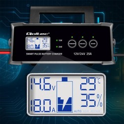 Ładowarka inteligentna Qoltec mikroprocesorowa 12V 24V 25A |… | PartsPC.pl