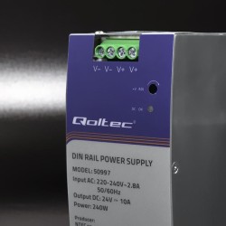 Zasilacz na szynę DIN | 240W | 24V | 10A | PartsPC.pl