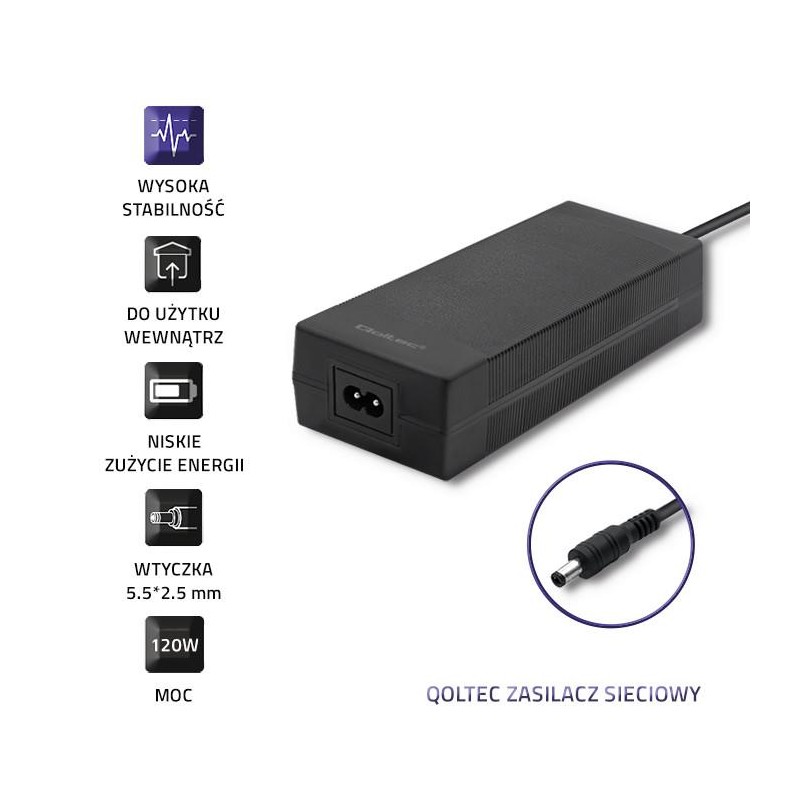 Zasilacz desktopowy 72W | 24V | 3A | 5.5*2.5 |+kabel zasilaj… | PartsPC.pl