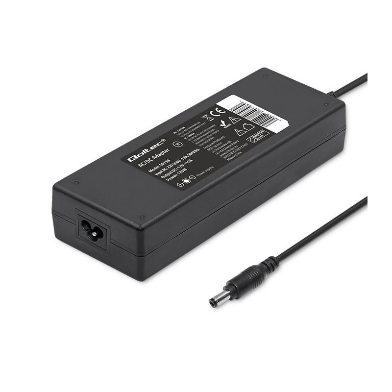 Zasilacz desktopowy 120W | 12V | 10A | 5.5*2.5 | + kabel zas… | PartsPC.pl