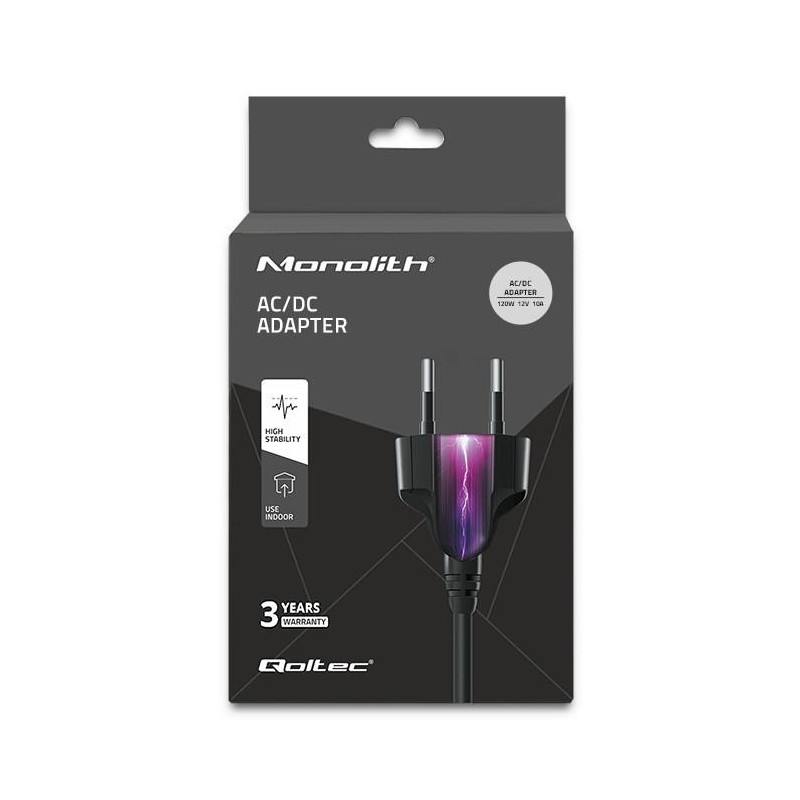 Zasilacz desktopowy 120W | 12V | 10A | 5.5*2.5 | + kabel zas… | PartsPC.pl