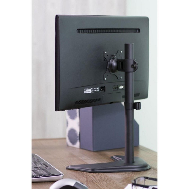 Uchwyt biurkowy LCD/LED Techly 13"-27", 10kg, czarny | PartsPC.pl
