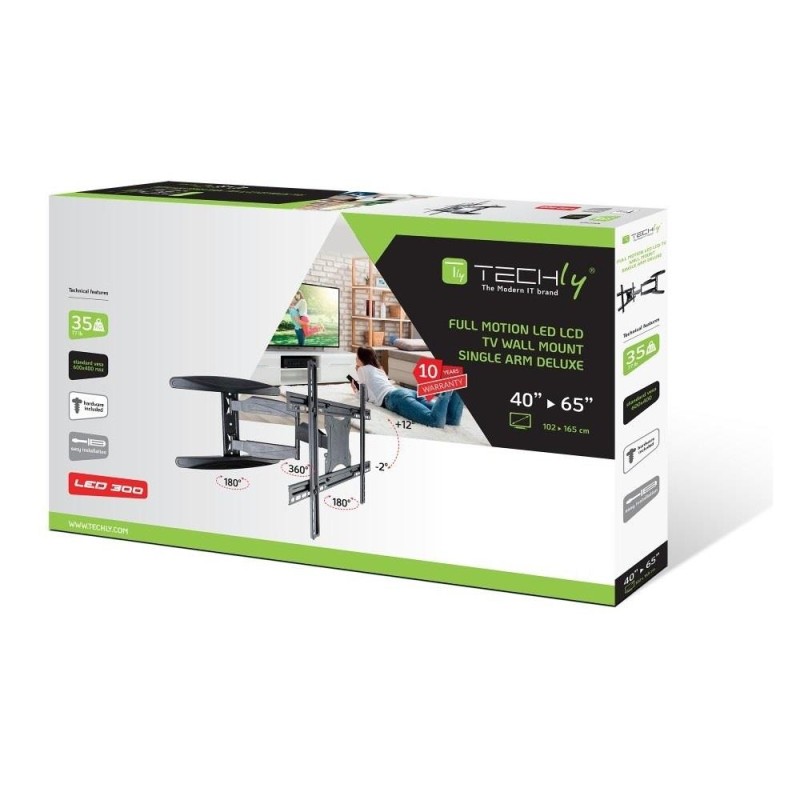 Uchwyt ścienny Techly 40"-65", 35kg obrotowy | PartsPC.pl