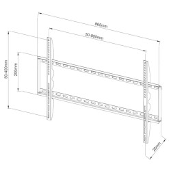 Uchwyt ścienny Techly  do TV 42-80" LED/LCD 60kg slim 28mm | PartsPC.pl