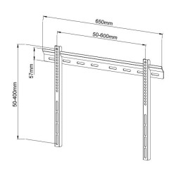 Uchwyt ścienny LCD/LED Techly 40"-65", 50 kg slim | PartsPC.pl
