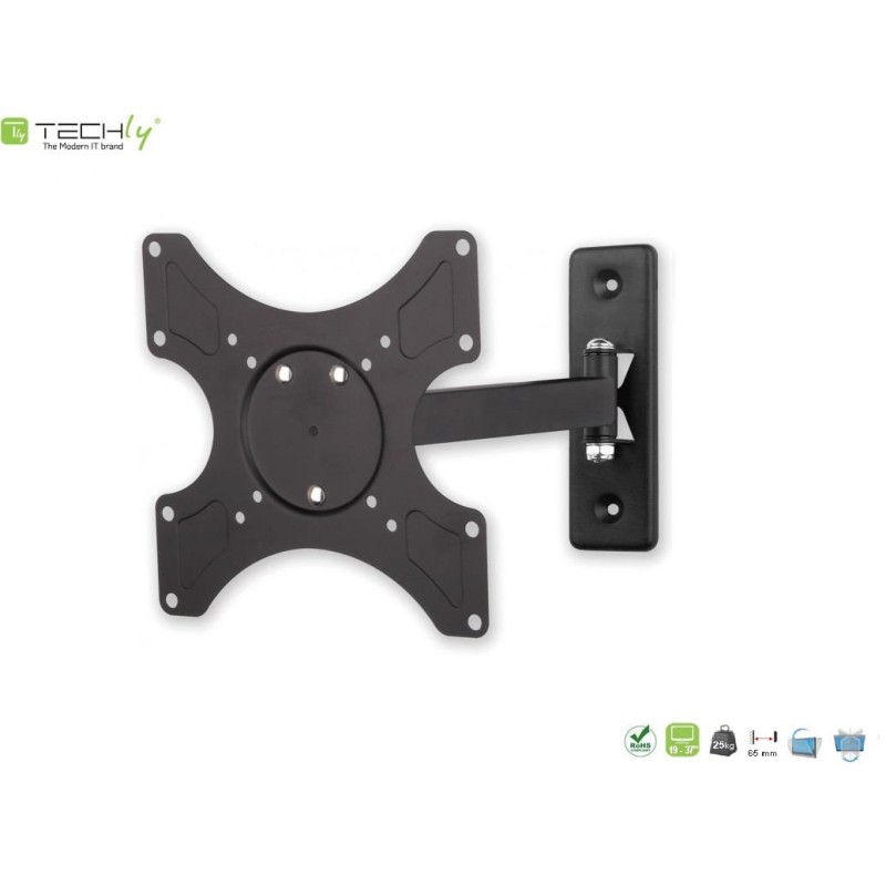 Uchwyt ścienny Techly 19"-37", 25kg obrotowy | PartsPC.pl