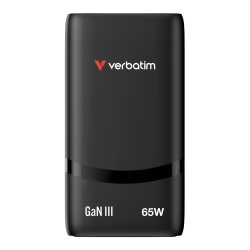 Ładowarka sieciowa Verbatim GaN Fold 'n' Go 65W 2xUSB-C PD 3… | PartsPC.pl