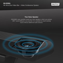 System wideokonferencji 4K ePTZ szeroki kąt 90° Sensor 3.0''… | PartsPC.pl