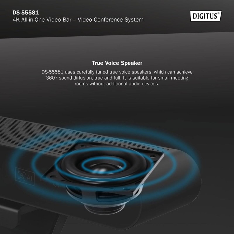 System wideokonferencji 4K ePTZ szeroki kąt 90° Sensor 3.0''… | PartsPC.pl
