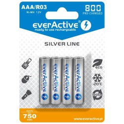 Akumulatorki AAA/R03 everActive Silver Line 800 mAh 4 sztuki… | PartsPC.pl