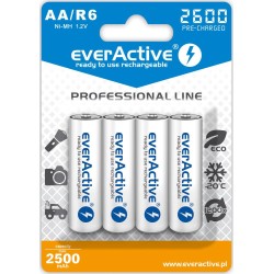 Akumulatorki AA/R6 everActive Professional Line 2600 mAh 4 s… | PartsPC.pl