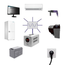 Zasilacz awaryjny Pure Sine Wave UPS | 1000VA | 700W | Szary | PartsPC.pl