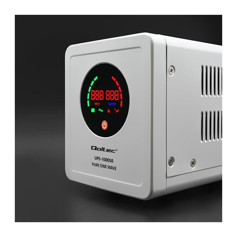 Zasilacz awaryjny Pure Sine Wave UPS | 1000VA | 700W | Szary | PartsPC.pl