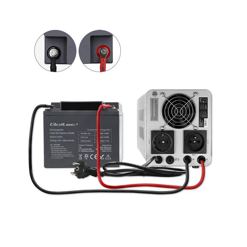 Zasilacz awaryjny UPS Pure Sine Wave | 500VA | 350W | Stała … | PartsPC.pl