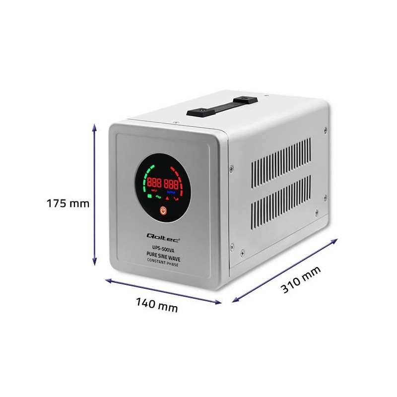 Zasilacz awaryjny UPS Pure Sine Wave | 500VA | 350W | Stała … | PartsPC.pl