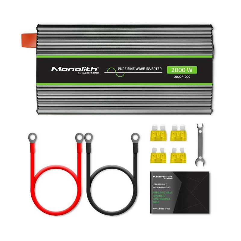 Przetwornica napięcia Monolith | 1000W | 2000W | 24V na 230V… | PartsPC.pl