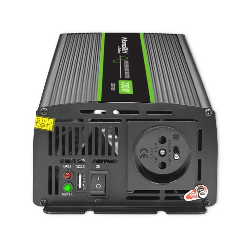 Przetwornica napięcia Monolith | 1000W | 2000W | 24V na 230V… | PartsPC.pl
