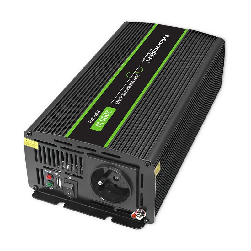 Przetwornica napięcia Monolith | 1000W | 2000W | 24V na 230V… | PartsPC.pl