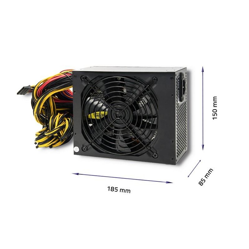 Zasilacz ATX | 1600W | 80 Plus Gold | Bitcoin Miner | PartsPC.pl