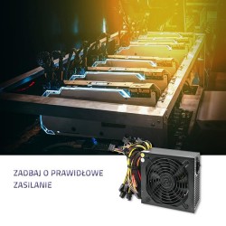 Zasilacz ATX | 1600W | 80 Plus Gold | Bitcoin Miner | PartsPC.pl