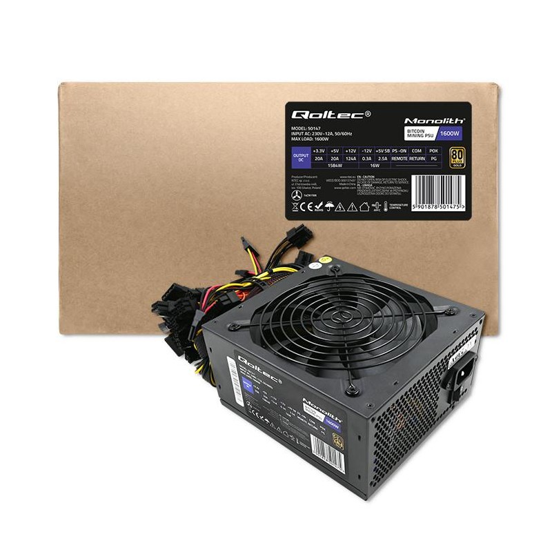Zasilacz ATX | 1600W | 80 Plus Gold | Bitcoin Miner | PartsPC.pl