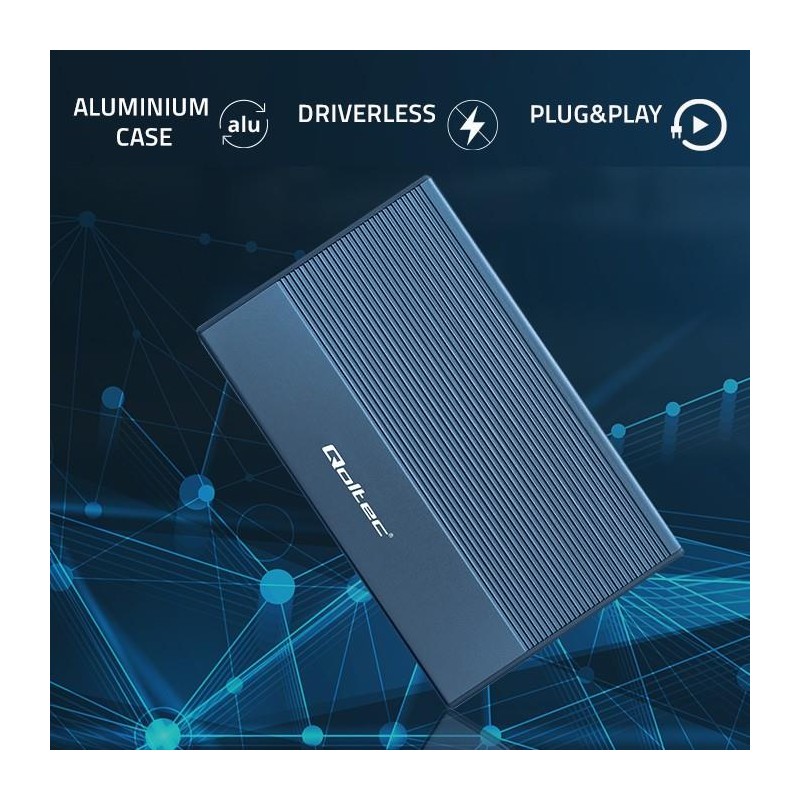 Obudowa/kieszeń Qoltec na dysk SSD HDD 2.5" | SATA | USB 3.0… | PartsPC.pl