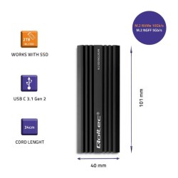 Obudowa | kieszeń NV2270 na dysk M.2 SSD | SATA | NVMe | USB… | PartsPC.pl