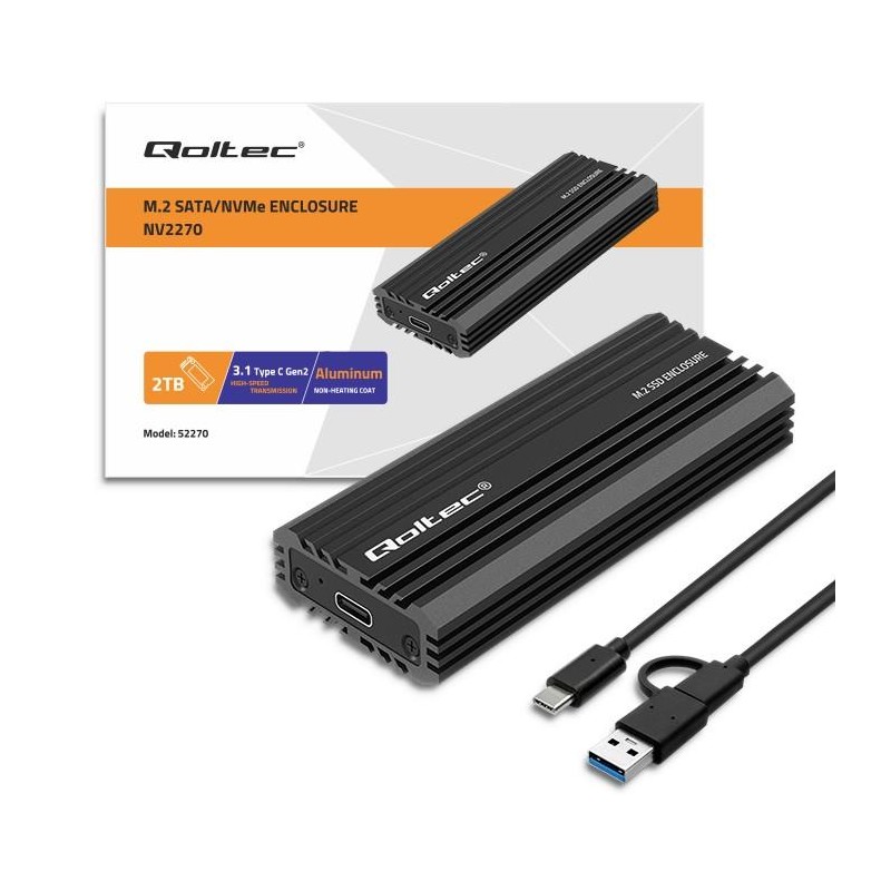 Obudowa | kieszeń NV2270 na dysk M.2 SSD | SATA | NVMe | USB… | PartsPC.pl