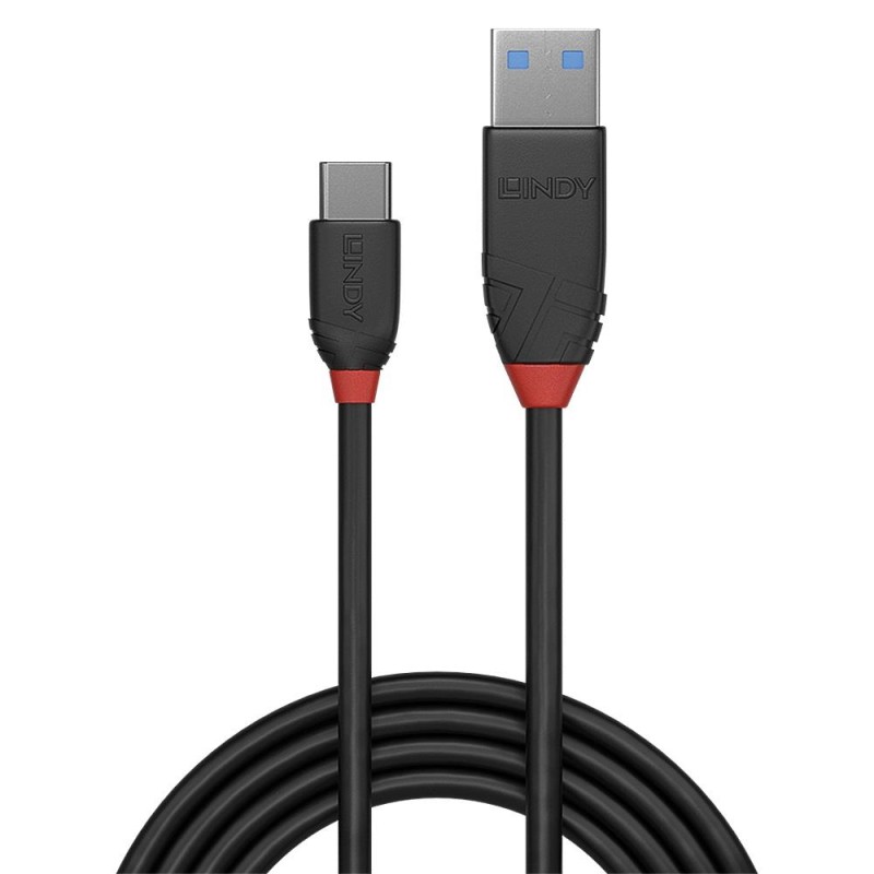 Kabel USB 3.1 LINDY Type A to C Cable 3A, Black Line 1m Blac… | PartsPC.pl