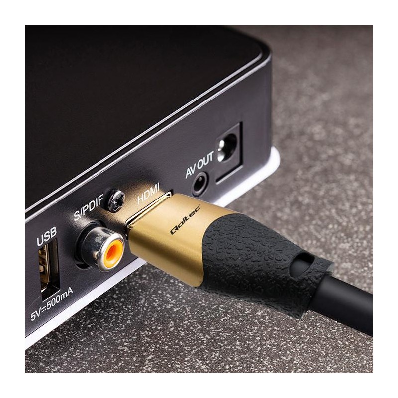 Kabel HDMI v2.1 Ultra High Speed 8K | 60Hz | 26AWG | 5m Złot… | PartsPC.pl