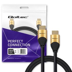 Kabel HDMI v2.1 Ultra High Speed 8K | 60Hz | 26AWG | 5m Złot… | PartsPC.pl